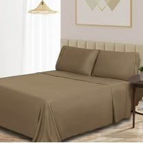 BNM 300 TC Rayon From Bamboo Sheet Set, Full, Taupe
