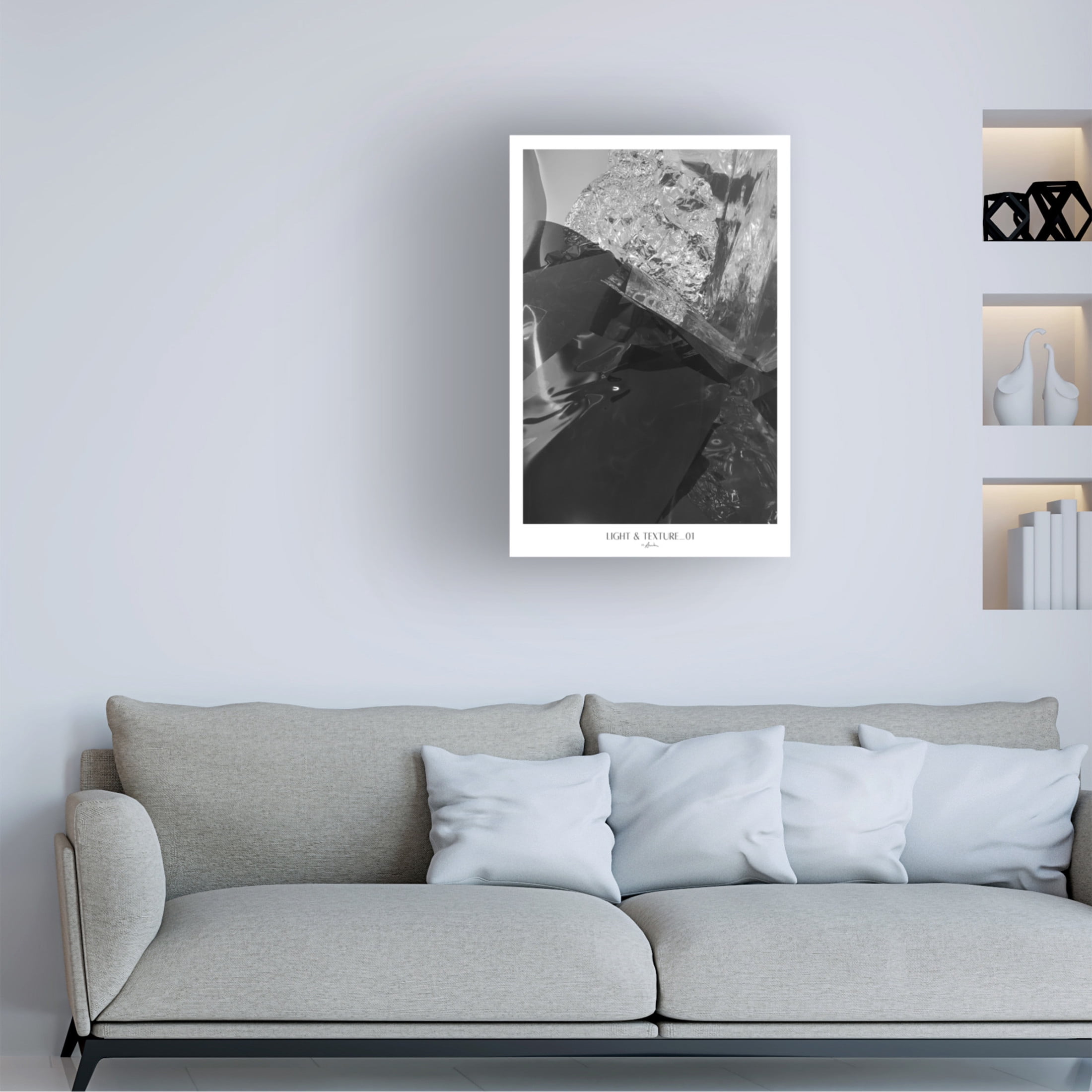 Trademark Fine Art Annika John Light and texture 01 Canvas Wall Art