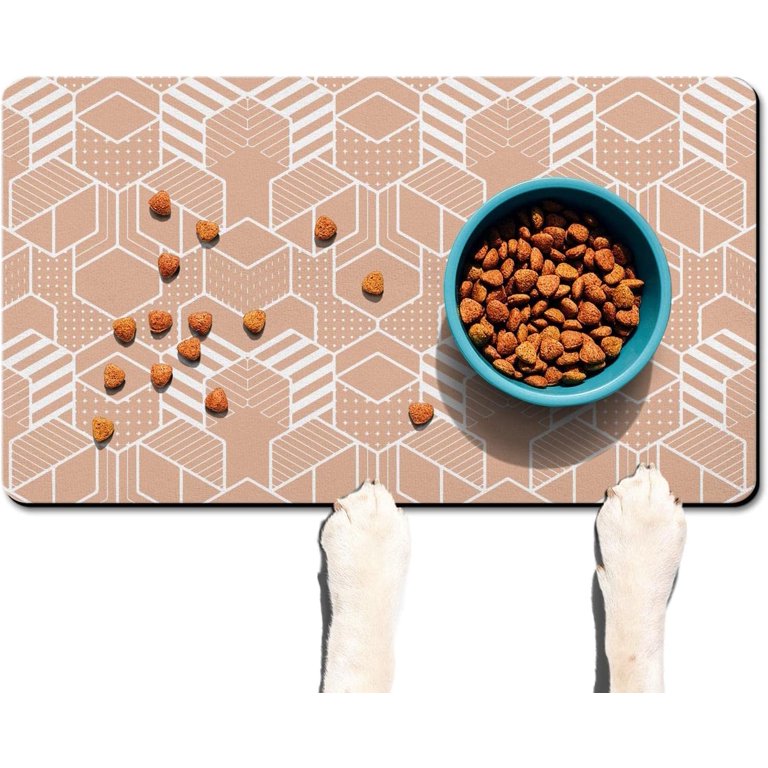 Dog Food Mat, Dog Bowl Mat with Super Water Absorbent 17'''' x 30