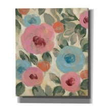 Epic Graffiti 'Parisian Floral II' by Silvia Vassileva, Canvas Wall Art, 20"x24"