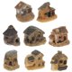 thumbnail image 1 of 8Pcs Miniature Resin House Resin Tiny House Ornament Landscape Mini House Garden Decor, 1 of 3