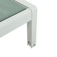thumbnail image 4 of GDF Studio Crested Bay Outdoor Mesh and Aluminum Armless Adjustable Chaise Lounges, Set of 2, Green and White, 4 of 11