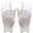 style 1, variant on Women's Wrist Length White Satin Gloves, Classic Formal Gloves for Wedding Banquet Evening Party