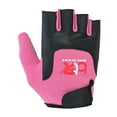 thumbnail image 3 of Kids Children Boys Girls Wheelchair Gloves Mobility Disability Fingerless Long Thumb Leather Palm Cycling Gloves Pink 13-14 (Age), 3 of 4
