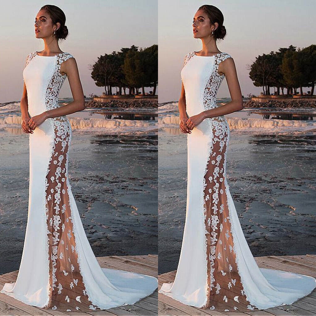 Solid Prom Formal Dress Women Party Long Evening Bridesmaid Lace Wedding Women's Dress Top Long Dresses V Neck Loose Dresses for Women Summer Dress Knee Length Dresses in Summer V Neck Dresses for