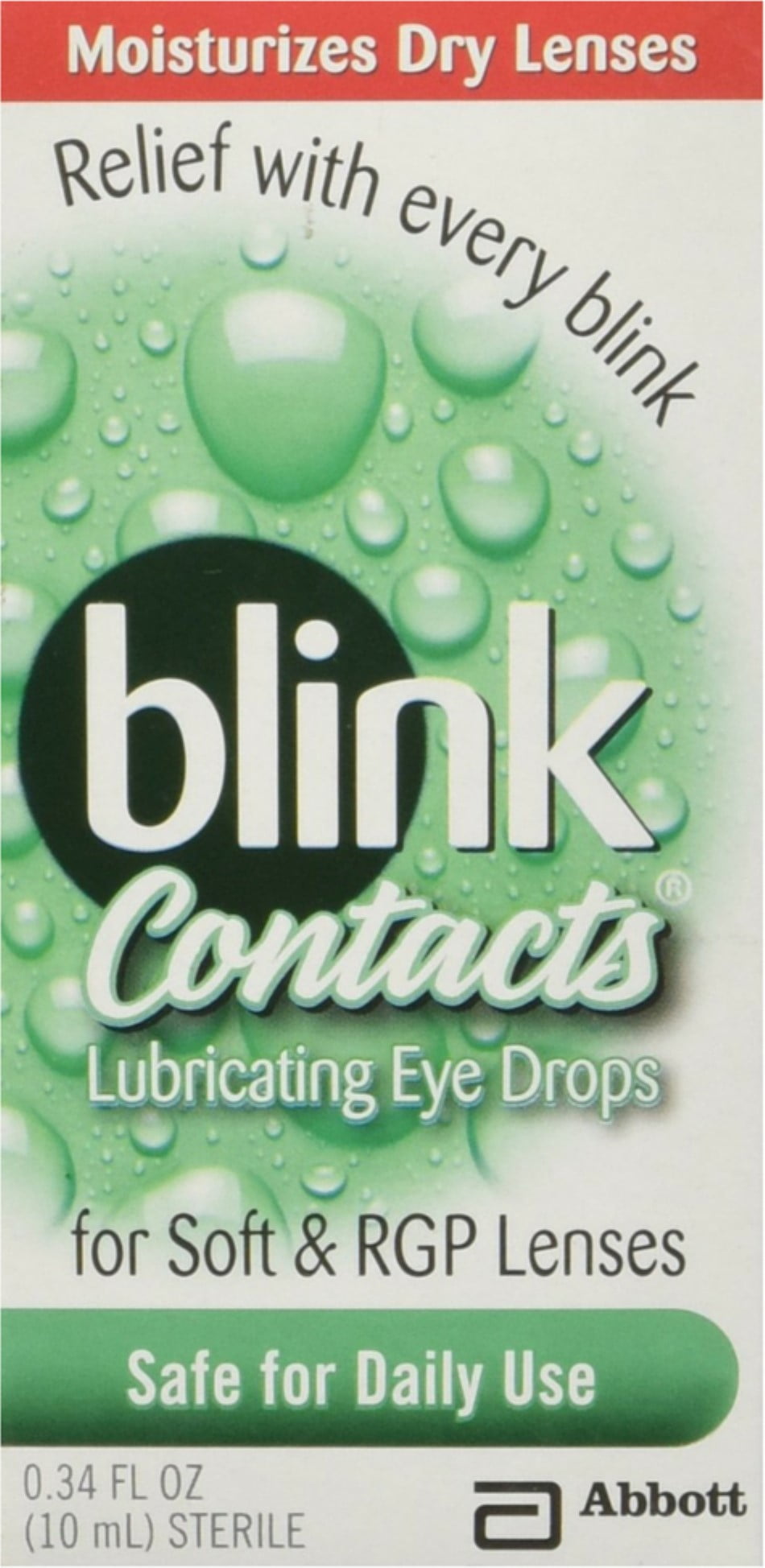 blink Contacts Lubricating Eye Drops 10 mL (Pack of 4)