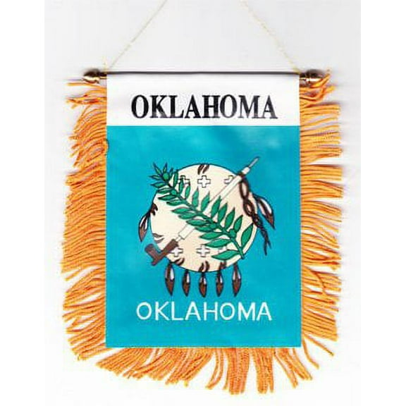 Oklahoma Window Hanging Flag