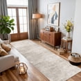 thumbnail image 4 of Abstract 2x10 Kitchen Rug Runners - Washable 10ft Hardwood Sink Rugs Non-slip Hallway Entryway Area Soft Floor Mat Indoor Farmhouse Carpet For Bathroom Living Room Bedroom (2 X 10 Beige/cream), 4 of 8