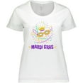 thumbnail image 3 of Inktastic Mardi Gras Party Crown Mask Women's Plus Size T-Shirt, 3 of 5