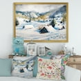 thumbnail image 3 of Designart 'Winter In Mountain Village' Traditional Framed Art Print, 3 of 4