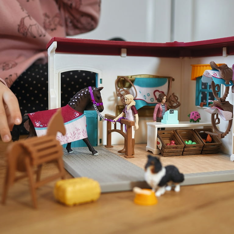 Schleich Horse Club Tack Store Horse Shop Playset with Horses Riders Accessories 67 Pcs Walmart