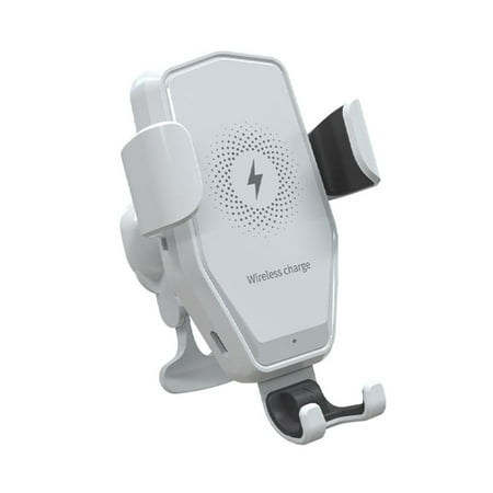 Rbaofujie Usb Charger Block Mobile Wireless Charging Mobile Phone 15W Fast Charging Type-c/Micro Input Interface IOS Android Universal Car Charger White