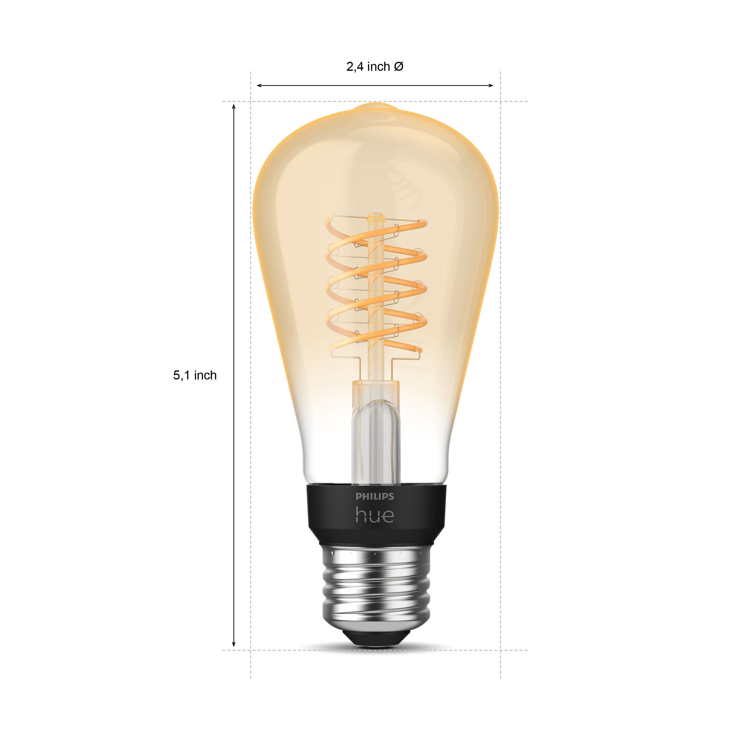 Philips Hue White Filament ST19 - Walmart.com