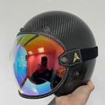 thumbnail image 2 of Universal Motorcycle Helmet Bubble Shield Visor Lens Sunglasses Goggles Accessories Fit All Vintage Retro Open Face Half Helmets, 2 of 5