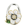 thumbnail image 2 of Gancho Seis pétalos de flores Plegable Bolsa Gancho Monedero Percha Titular Ganchos de mesa (Blanco) Likrtyny  Libre de BPA, 2 of 7