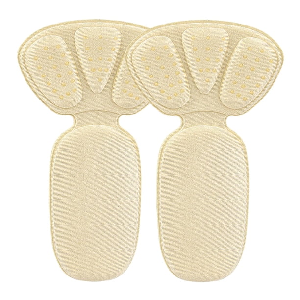 Almohadillas de talón 2 en 1, ligeras, suaves y antideslizantes, gruesas para el talón. Gotas de agua beige
