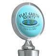 thumbnail image 2 of Flat Earth Society Members Around the Globe Funny Humor Wine Bottle Stopper, 2 of 9