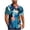 Blue, variant on Guluxicc Men's Beach Tops Button Down Collared Short Sleeve Shirts Regular Fit Summer Vacation Outdoor Casual Tops