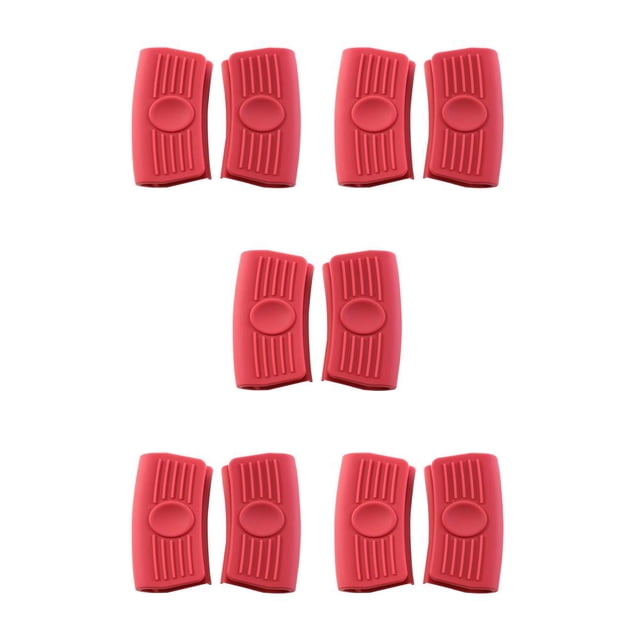 Inteprter 2 piezas de funda de soporte para mango de olla, funda de aislamiento para el hogar, Clip de silicona antideslizante para el hogar con doble Type2 NO2 Inteprter CBP457871