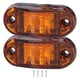 thumbnail image 1 of 10-30V 2LED Side Marker Light High Brightness Turn Signal Lamp for Cars Trucks Trailers RVsYellow, 1 of 5