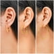 thumbnail image 2 of JeenMata Juego de 3 Aros de Joyería Esenciales para Mujer Chapados en Oro Amarillo, 2 of 5