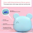 thumbnail image 4 of Rechargeable Hand Warmer 1000mAh Macaron Cartoon Animal USB Hand Warmer Makeup Mirror with LED Light Winter Gifts, 4 of 8