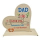 thumbnail image 2 of Regalo del Día de hija, regalo de cumpleaños agradecido, placa con letrero de madera en forma de corazón, letrero de regalo único para papá,, 2 of 9