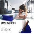thumbnail image 2 of Phone Case for Samsung Galaxy A14 Case, Smart Clear View Window Luxury Slim Mirror for Galaxy A14 Case with Kickstand, Leather Hard PC Flip Shockproof Protective Cover Samsung A14 5G Case, Blue, 2 of 14