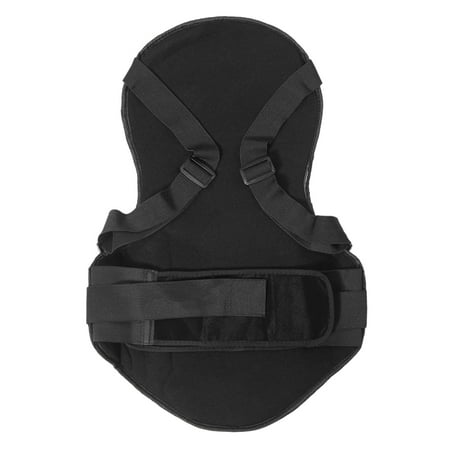Black Body Armor Shirt Motorcycle Back Shoulder Vest Guard Protector