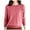 Hot Pink, variant on RMGVDSD Womens Sweaters Base Layer Shirt Tops Crewneck Long Sleeve Travel Hiking Women T Shirt Pullover Sweater Solid Color Fall Winter Trendy Outfits /Sky Blue