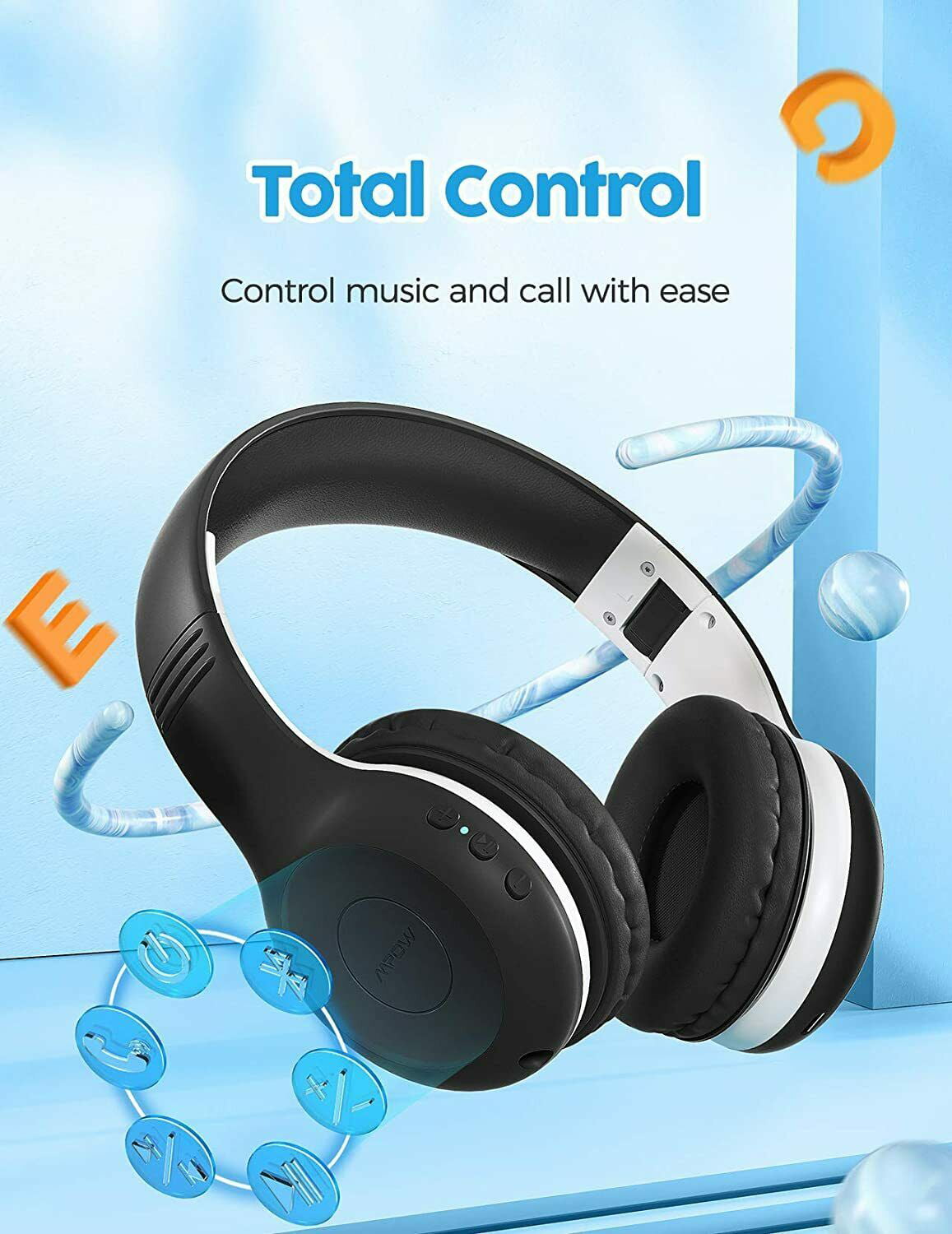 Mpow CH6 PLUS Kinder Kopfhörer Bluetooth 5.0 Headset HD Stereo Faltbar Headphone 