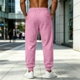 thumbnail image 2 of LWavelet Jogger Sweatpants for Men Drawstring Elastic Waist Jogging Pants Fall Casual Workout Hiking Pants with Pockets, 2 of 3