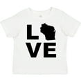 thumbnail image 3 of Inktastic Love Wisconsin Boys or Girls Toddler T-Shirt, 3 of 5