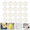thumbnail image 3 of Miangastore 20Pcs Bookmark Clips Sakura Shape Paper Clips Photo Holder Office Supplies, 3 of 8