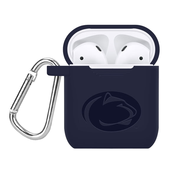 Penn State Nittany Lions Engraved Silicone Case Cover Compatible with Apple AirPods Gen 1 & 2 (Navy) by Affinity Bands
