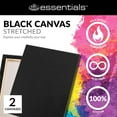 thumbnail image 4 of Royal & Langnickel Stretched Black Canvas 2pk - 8 x 10, 4 of 4
