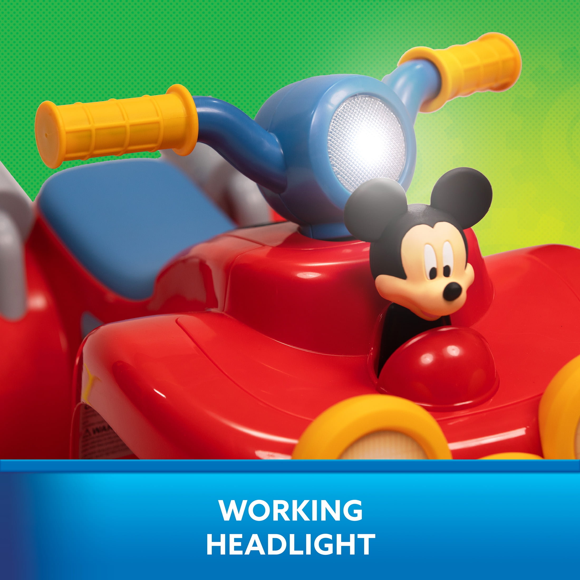 ミッキーマウスⅢ Mickey Mouse Quad 6V Ride On - 3 MPH Max Speed - Walmart.com