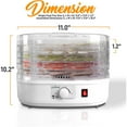 thumbnail image 6 of NutriChef PKFD06 Kitchen Countertop 5 Tray Rack Electric Food Dehydrator Machine, 6 of 8
