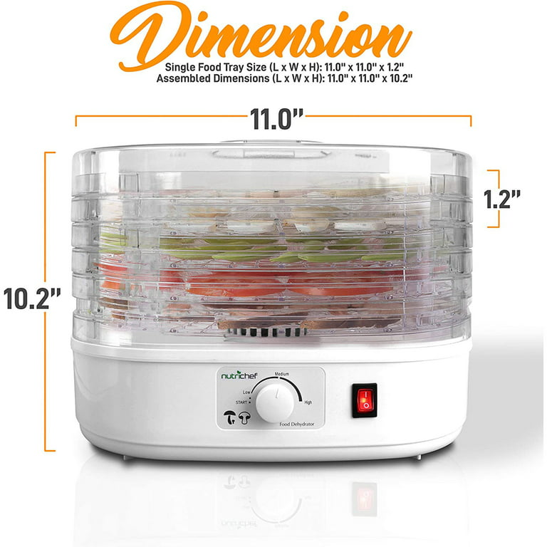 Electric Countertop Food Dehydrator — NutriChef Kitchen