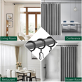 thumbnail image 4 of 60Pcs Metal Curtain Rings and 60 Pcs Curtain Drapery Pin Hooks, 4 of 7
