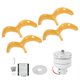 thumbnail image 3 of Wind Turbine Generator Kit 4 Blades 600W with Controller Power Gourd Type DT‑HL‑600w‑Golden24V, 3 of 5