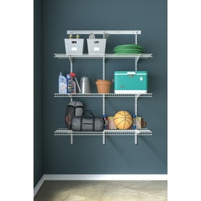 Closetmaid Shelf Track 4 Utility Org Kit White Walmart Com