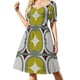 thumbnail image 2 of Vestido retro maorí (lima) de manga corta, vestido de fiesta, vestidos para mujer, mono de verano para mujer, vestido de verano para mujer, 2 of 7