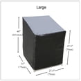 thumbnail image 5 of Cubierta para silla de balcón y jardín al aire libre, protector solar impermeable para muebles, cubierta antipolvo, Material duradero, 5 of 5