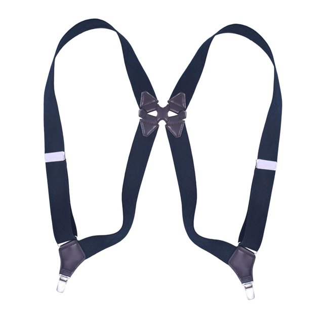 Guardurnaity Tirantes para hombres y mujeres, correas elásticas ajustables en forma de Y, cinturón trasero resistente, gris Accesorios de disfraces Marrón oscuro