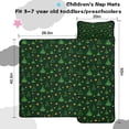 thumbnail image 5 of Dark Green Christmas Tree and Star Pattern Toddler Nap Mats for Kids Preschool,50"x20" Sleeping Mat Bag or Kids,Toddler Sleeping Bag,Toddler Nap Mat or Daycare, 5 of 6