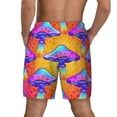 thumbnail image 4 of Gaeub Magic Mushrooms Mens Swim Trunks Stretch Beach Shorts Quick Dry for Men Swim Shorts Swimwear with Pockets- X-Large, 4 of 9