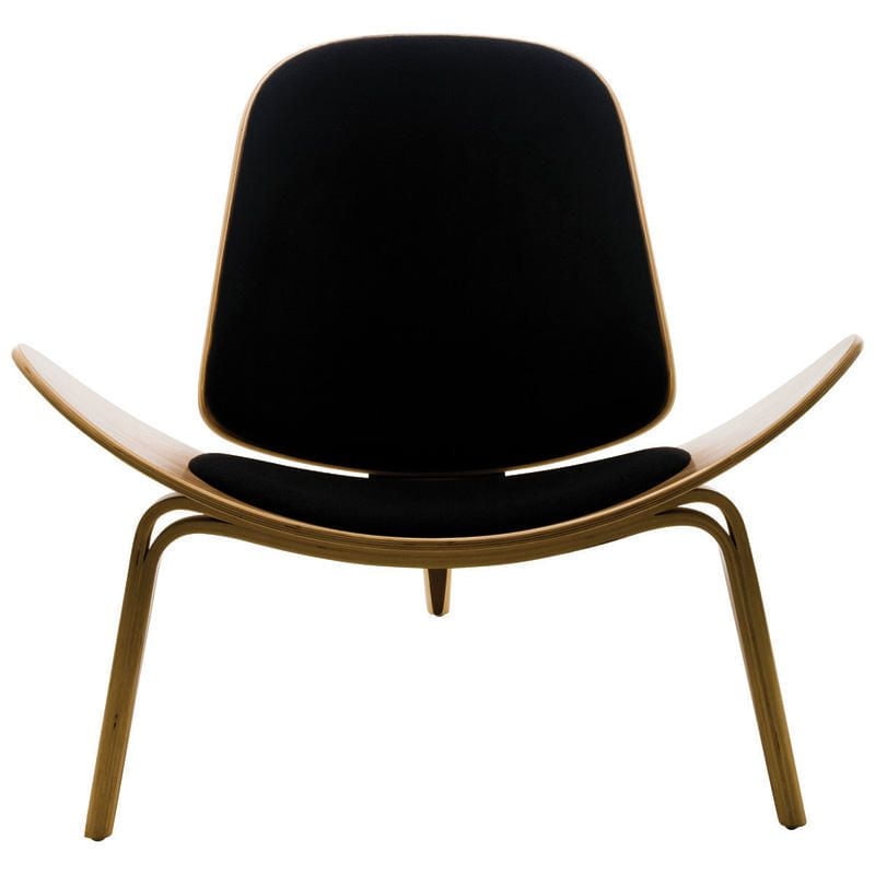 Plata  Import Shell Black Lounge Chair