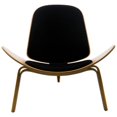 thumbnail image 3 of Chaise de salon shell Plata Décor Import en noir, 3 of 3