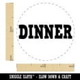 thumbnail image 2 of Dinner Meal Fun Text Self-Inking Rubber Stamp Ink Stamper - Red Ink - Medium 1 Inch, 2 of 7